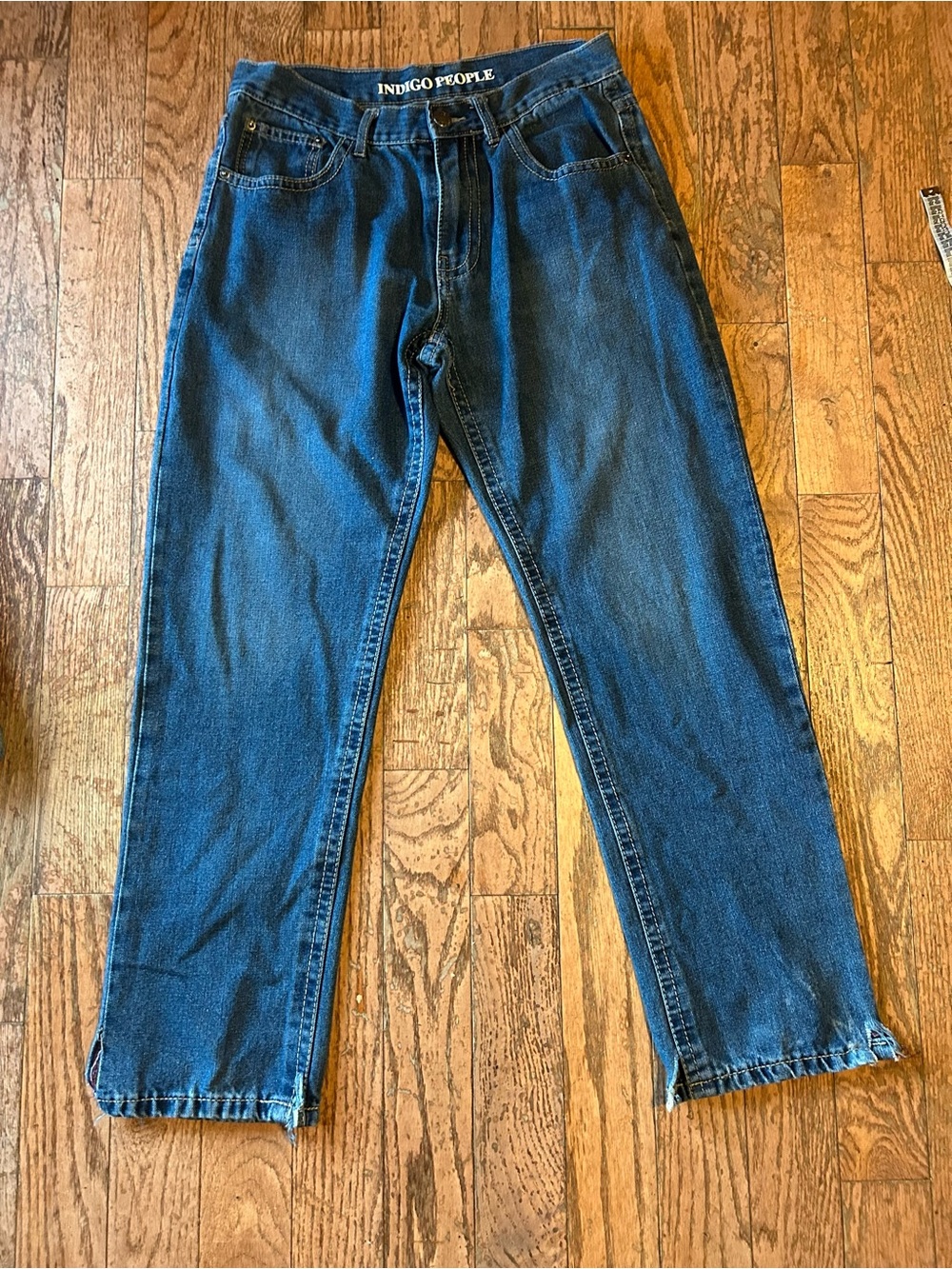 Men's Dark Blue Straight-Leg Jeans 34 32